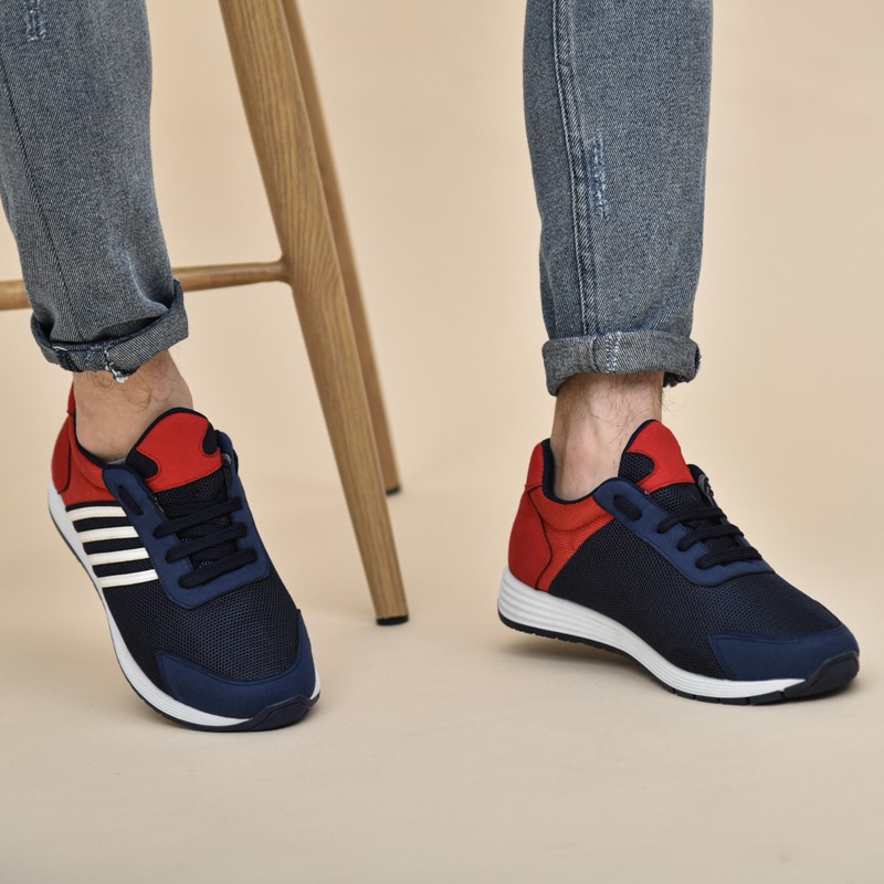 SNEAKERS LC 023 BLEU ROUGE