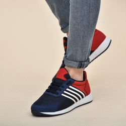 SNEAKERS LC 023 BLEU ROUGE