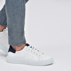 SNEAKERS LC 066  BLANC BLEU