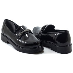 DERBIES LC 445 NOIR VERNIS