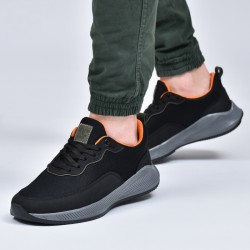 SNEAKERS LC S60 NOIR ORANGE