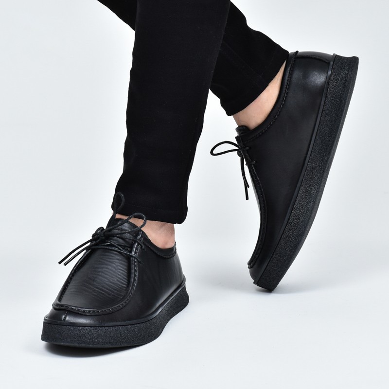 Chaussure Homme à lacets LC 777 - Noir Matte - Cuir