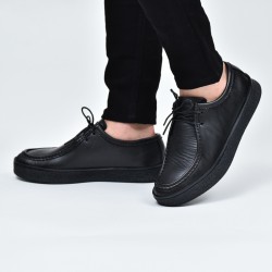 Chaussure Homme à lacets LC 777 - Noir Matte - Cuir